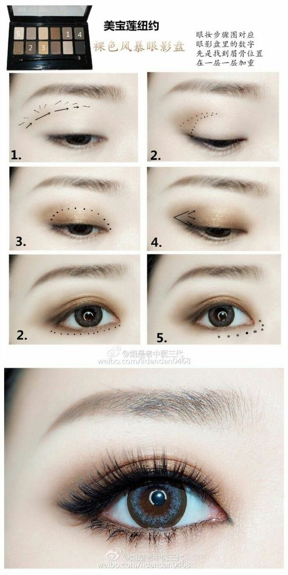 Eyeshadow Tutorial Make Up Korea